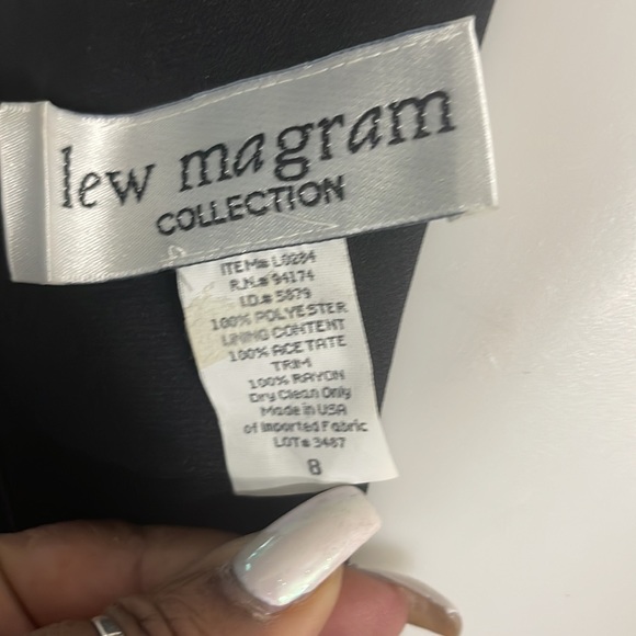 Lew Magram Dresses Vintage Lew Magram Collection Faux Wrap Dress